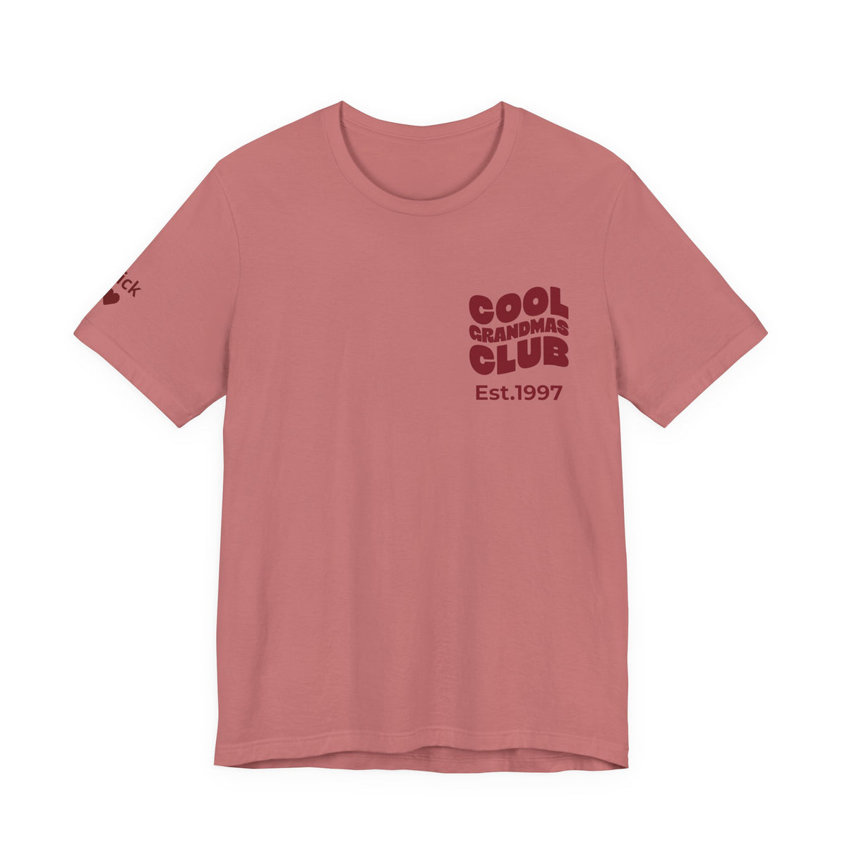 T-Shirt Cool Grandmas Club and Grandchildren's Names on Sleeve