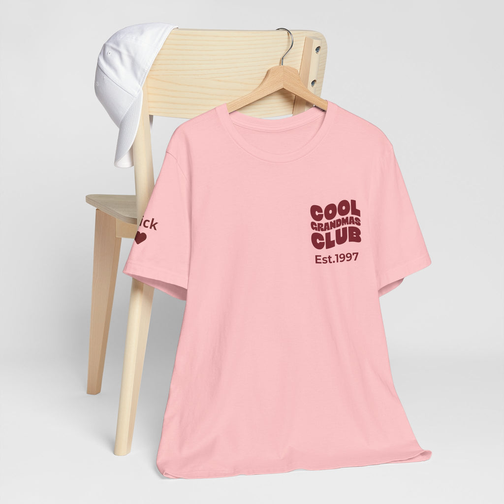 Tシャツ クールグランマズクラブ 袖に孫の名前