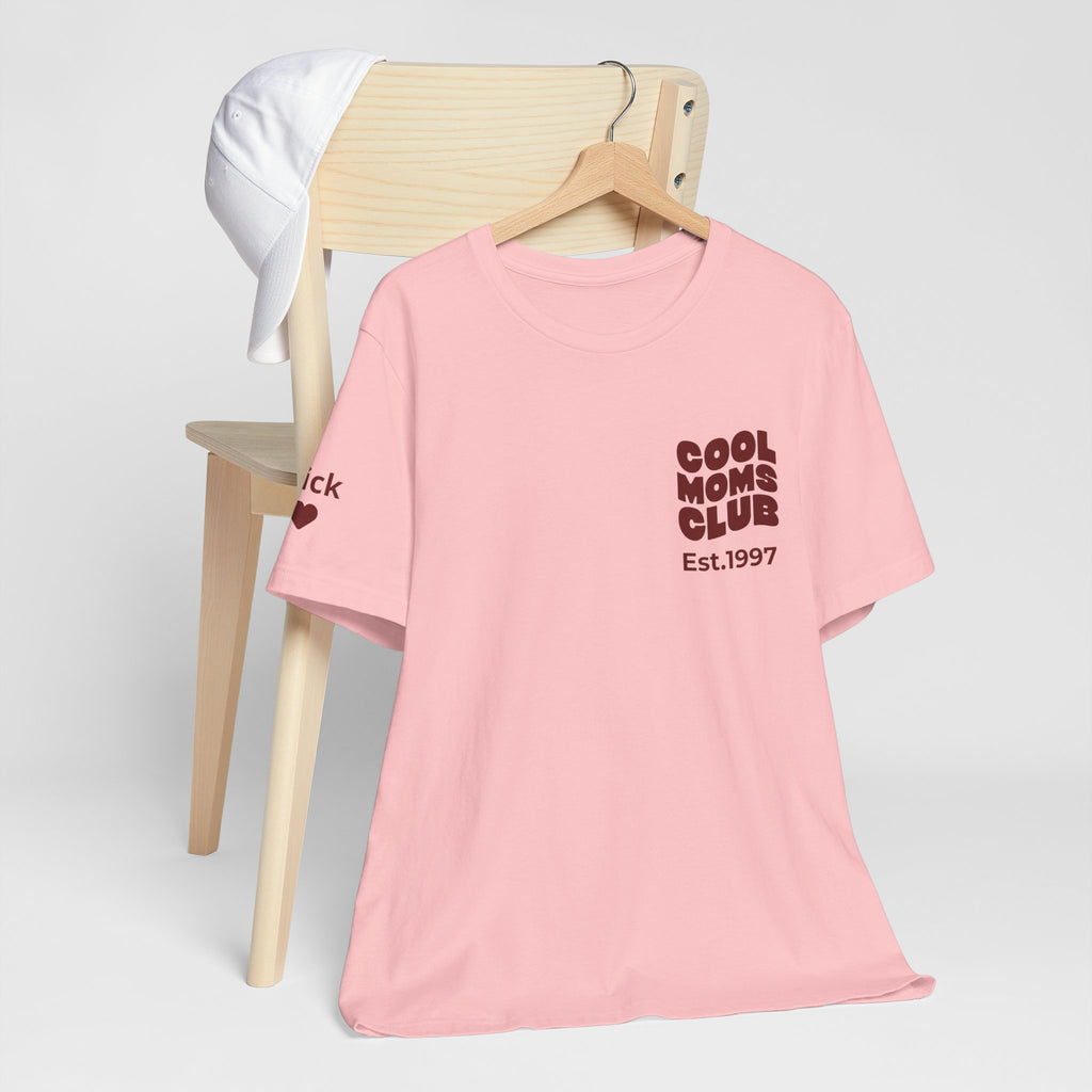 Tシャツ クールママクラブ、袖に名入れ
