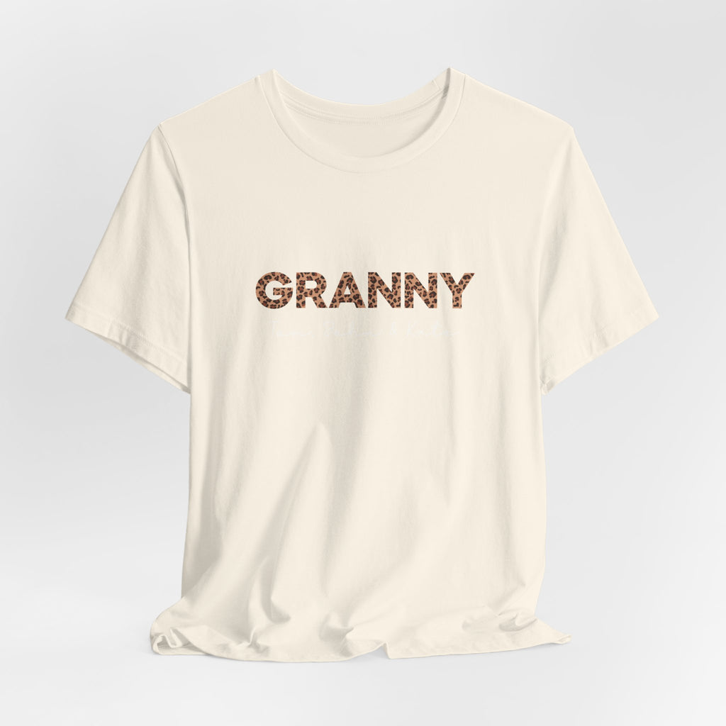 Personalized Leopard Granny T-Shirt