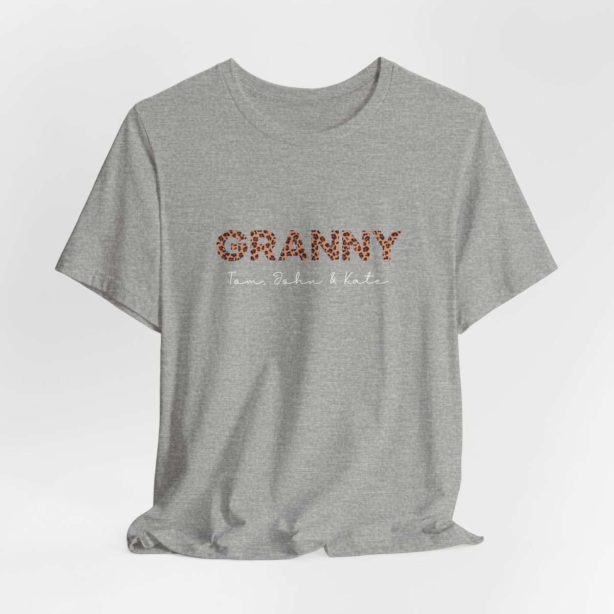 Personalized Leopard Granny T-Shirt