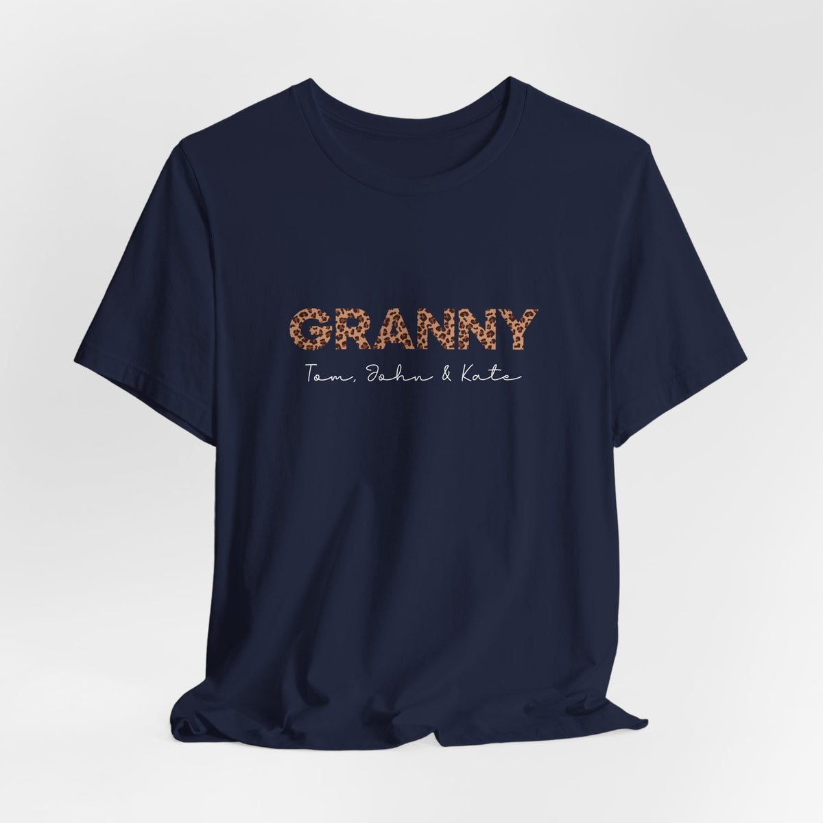 Personalized Leopard Granny T-Shirt
