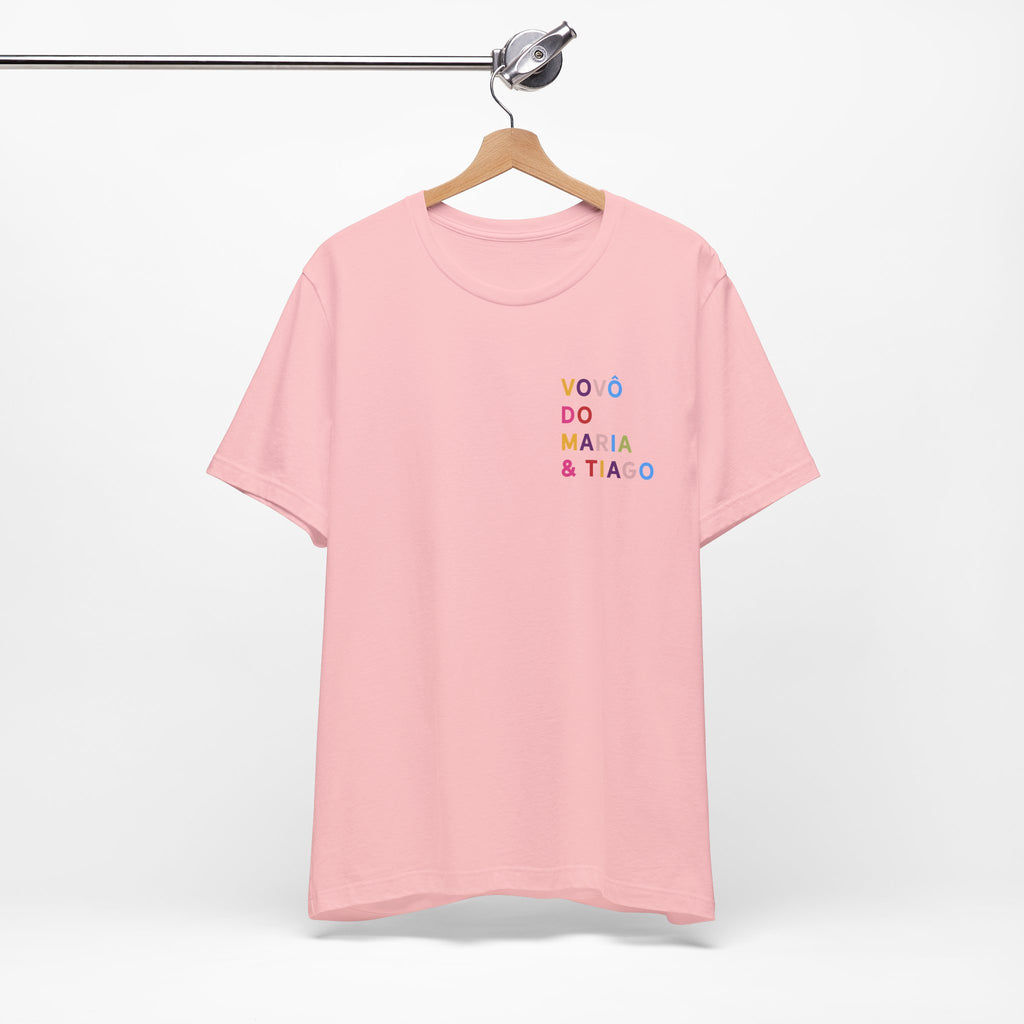 Camiseta Vovó de Nome Multicolorido