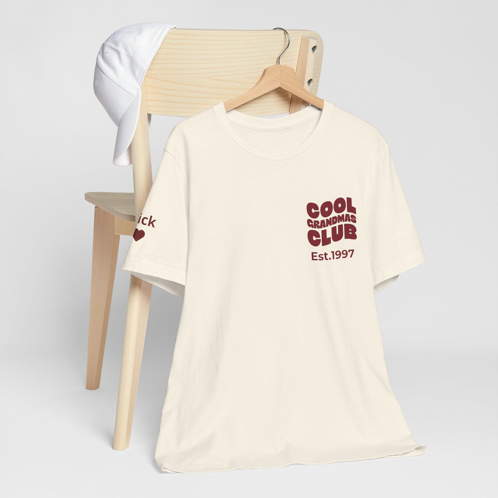 Tシャツ クールグランマズクラブ 袖に孫の名前