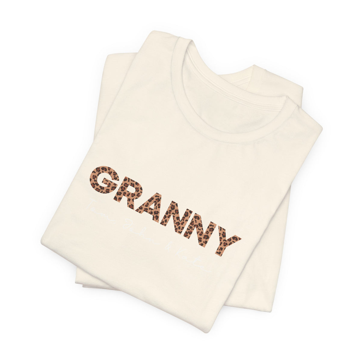 Personalized Leopard Granny T-Shirt