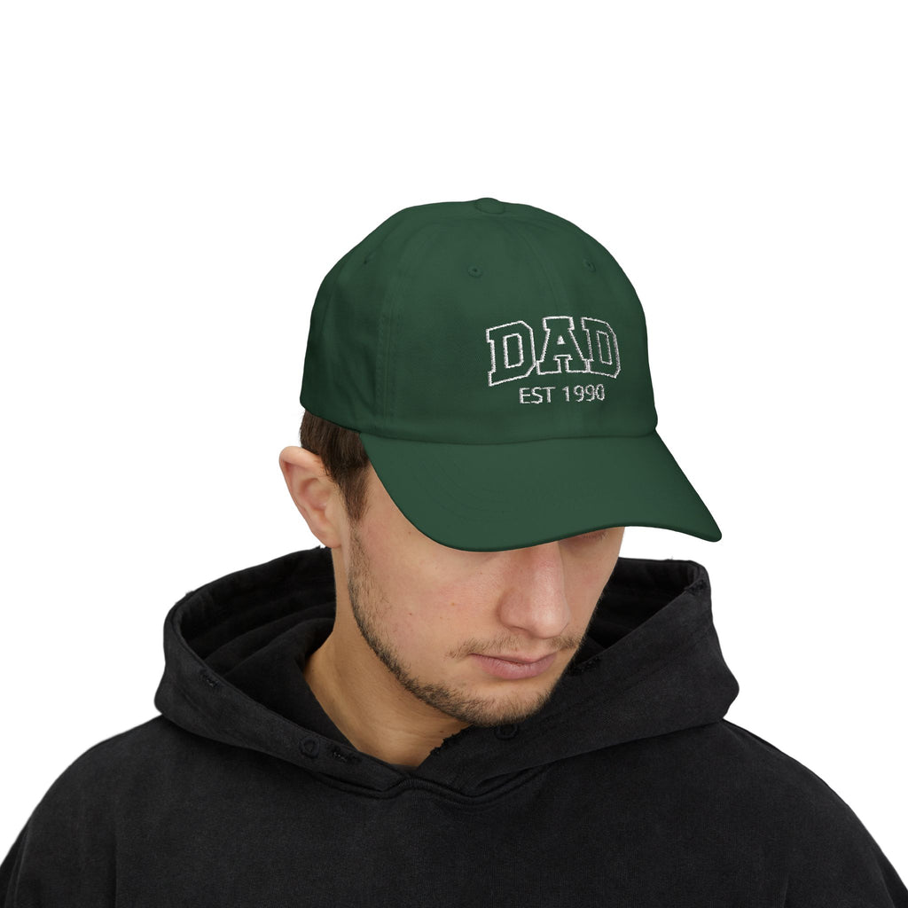 Cap Dad embroidered curved and children's names