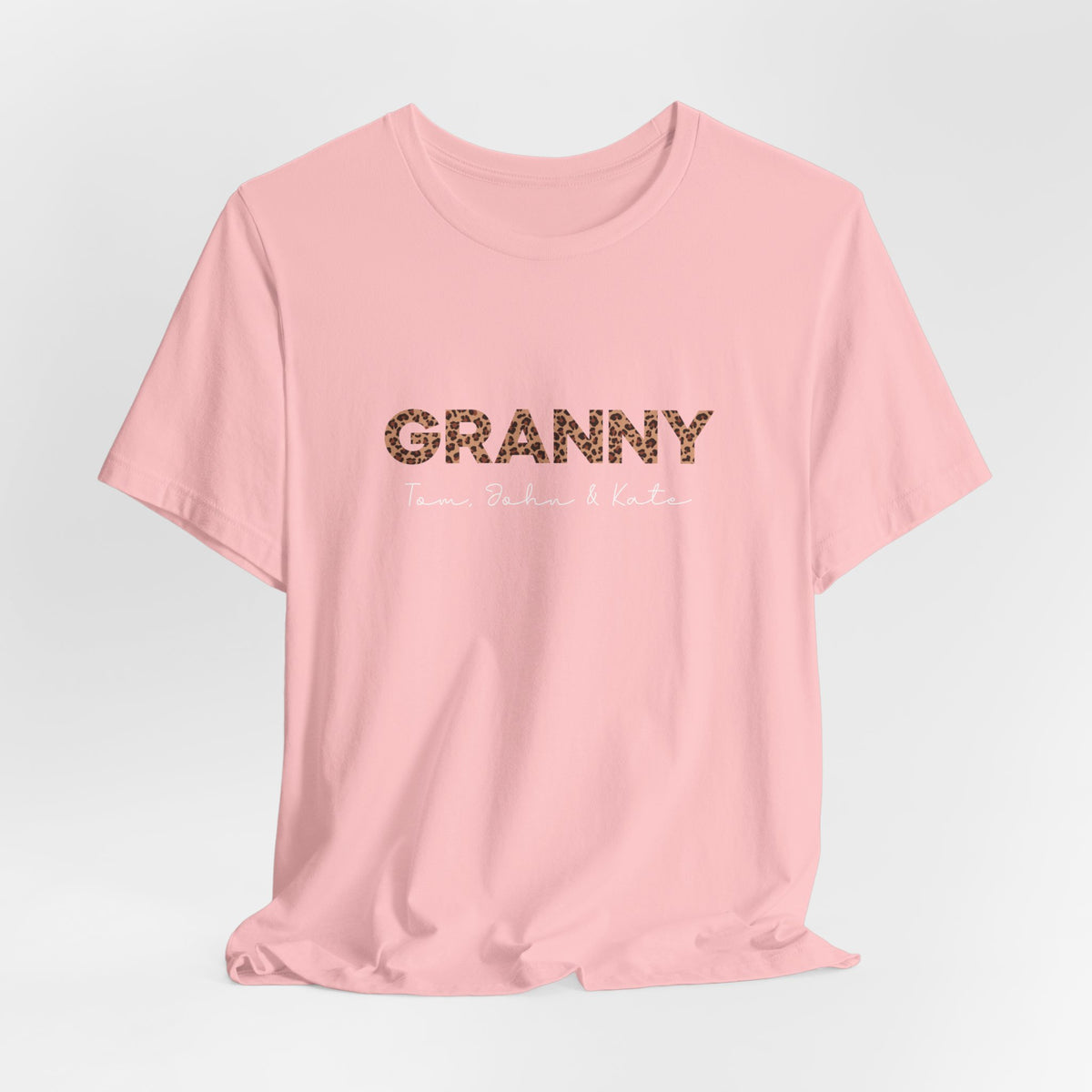 Personalized Leopard Granny T-Shirt