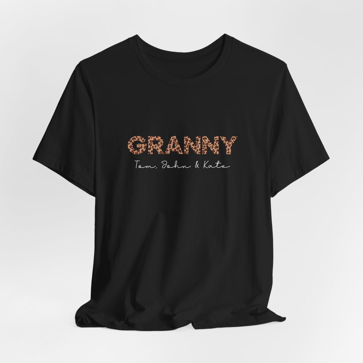 Personalized Leopard Granny T-Shirt