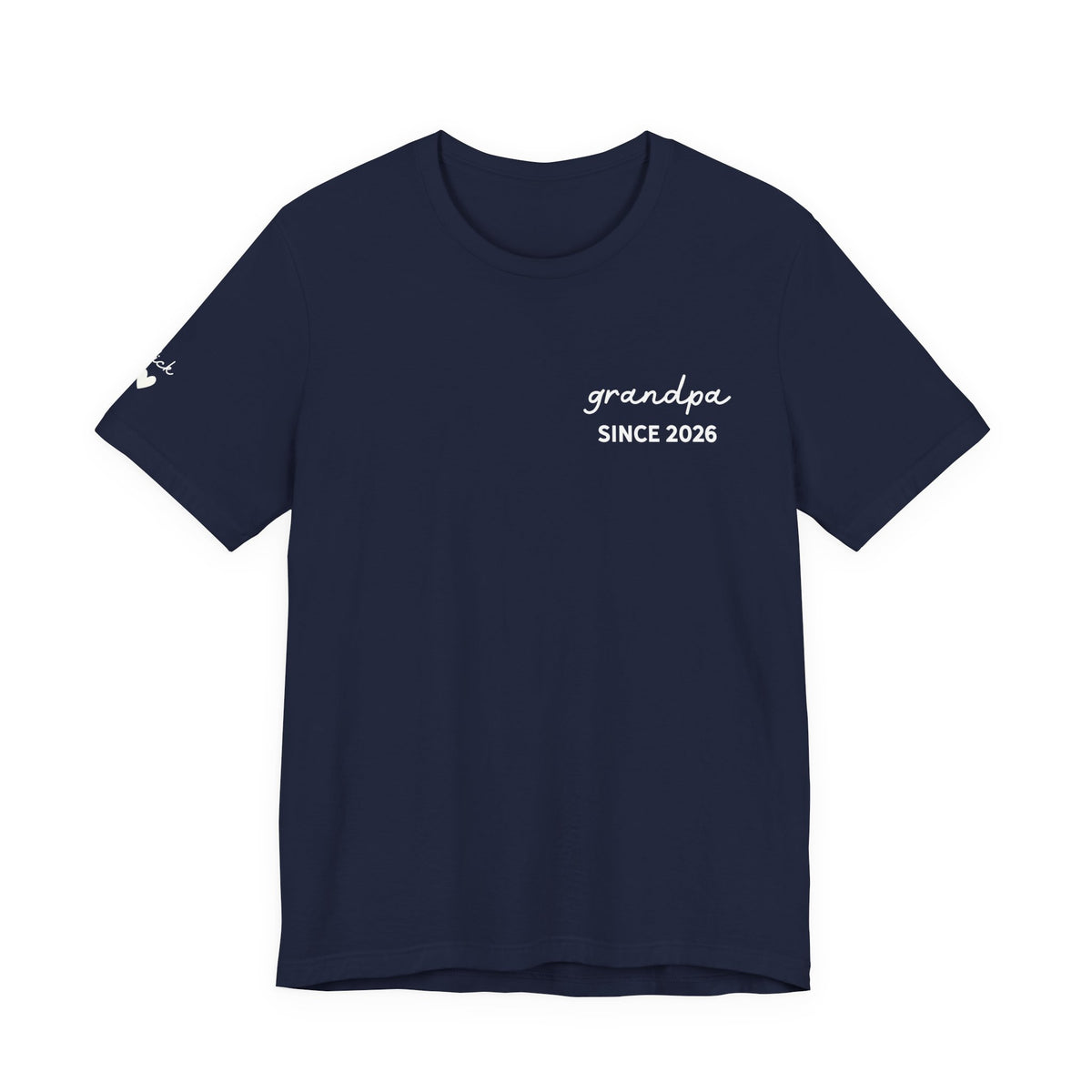Personalized Grandpa Since T-Shirt Printed with Names