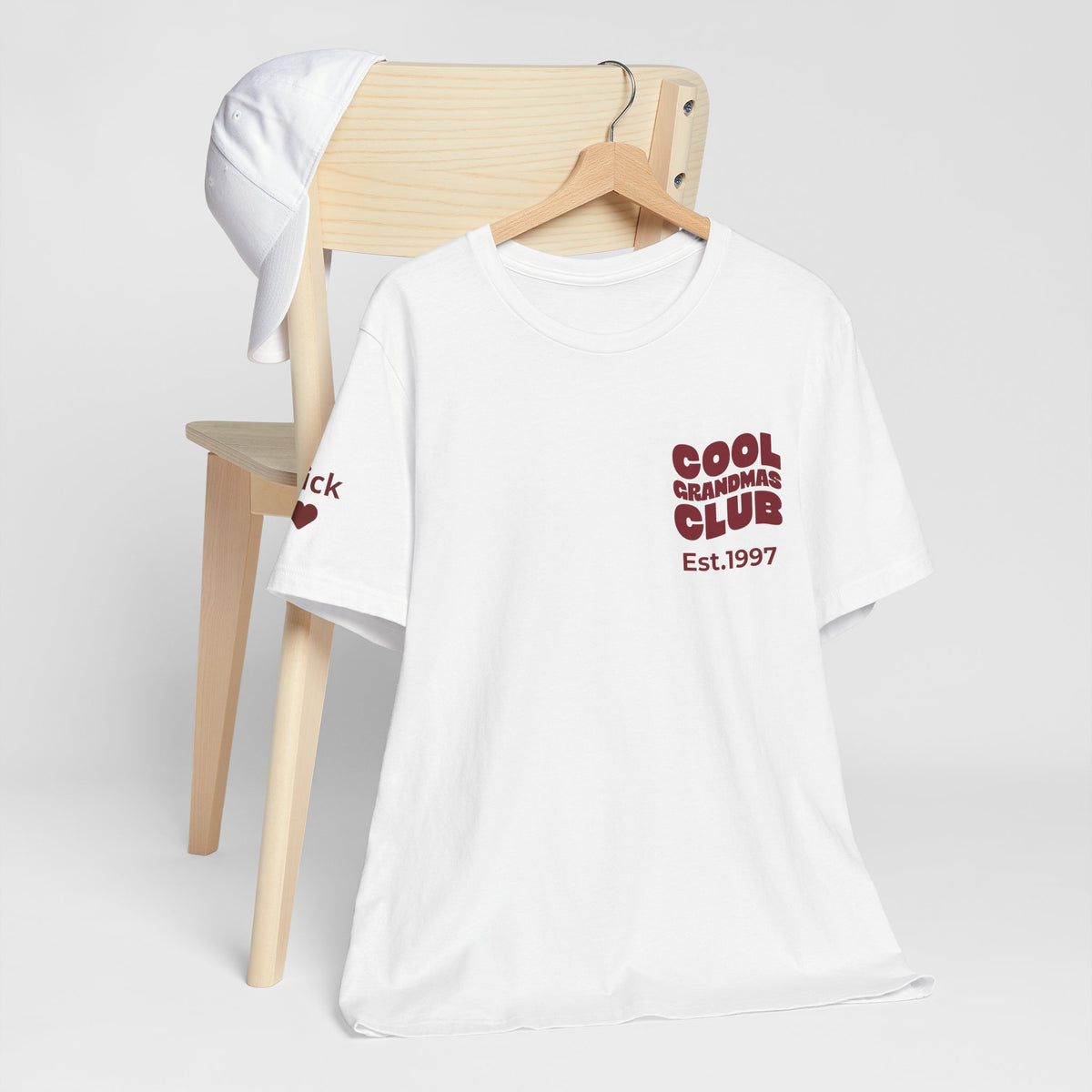 Tシャツ クールグランマズクラブ 袖に孫の名前