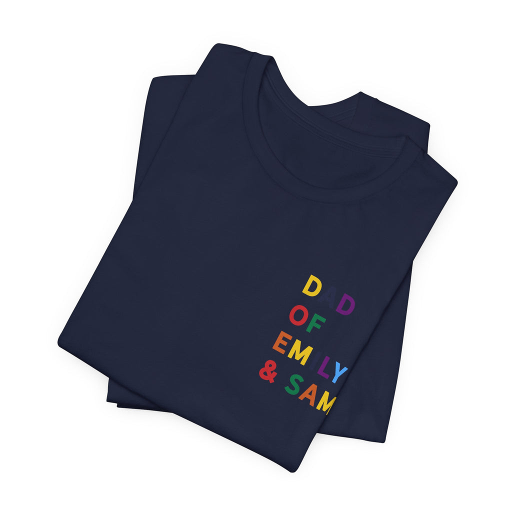 マルチカラーネーム入り Tシャツ ダディ