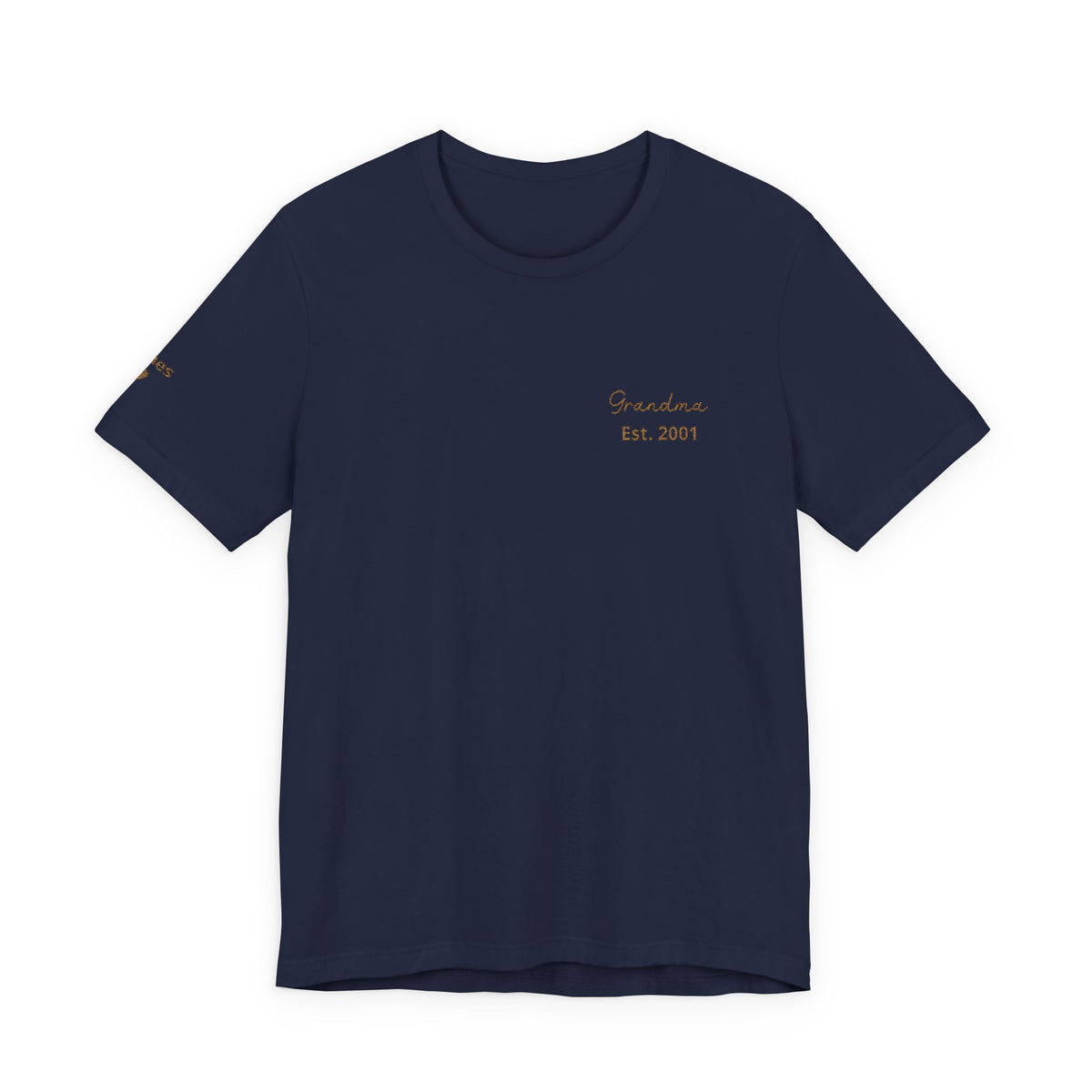 Personalized Grandma Since T-Shirt Embroidered with Names
