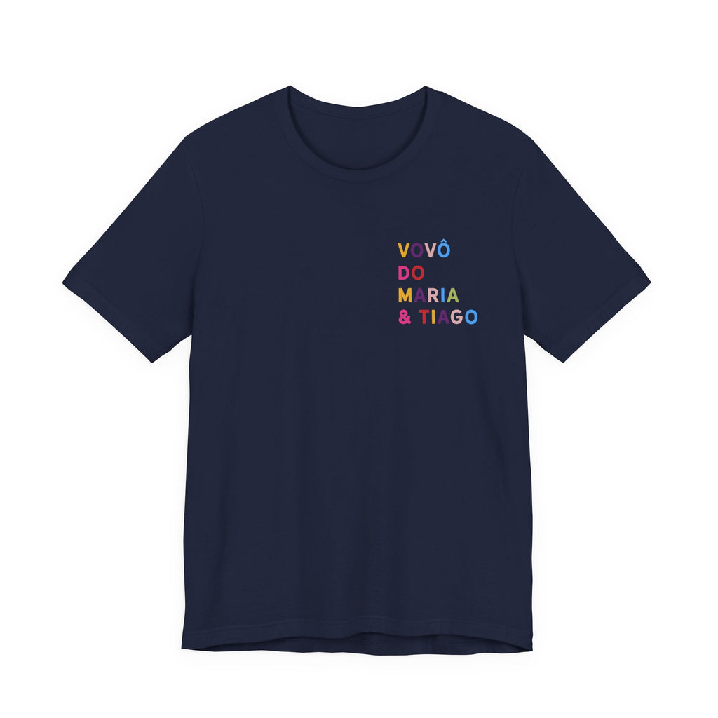 Camiseta Vovó de Nome Multicolorido