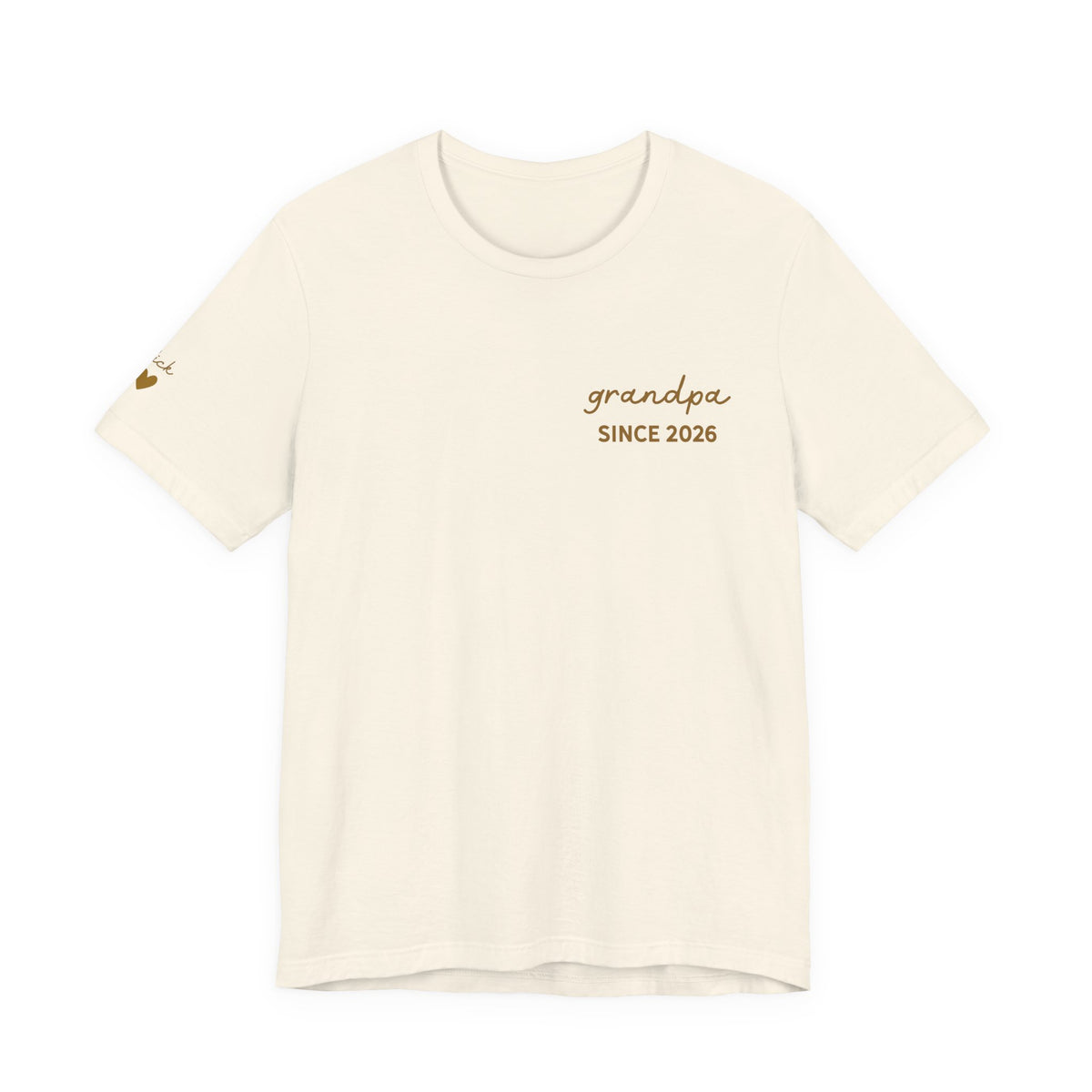 Personalized Grandpa Since T-Shirt Printed with Names