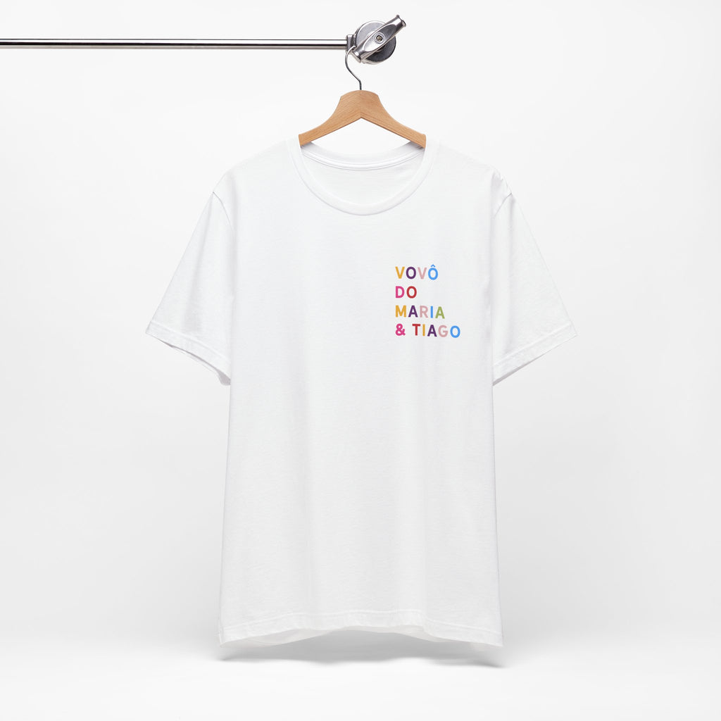Camiseta Vovó de Nome Multicolorido