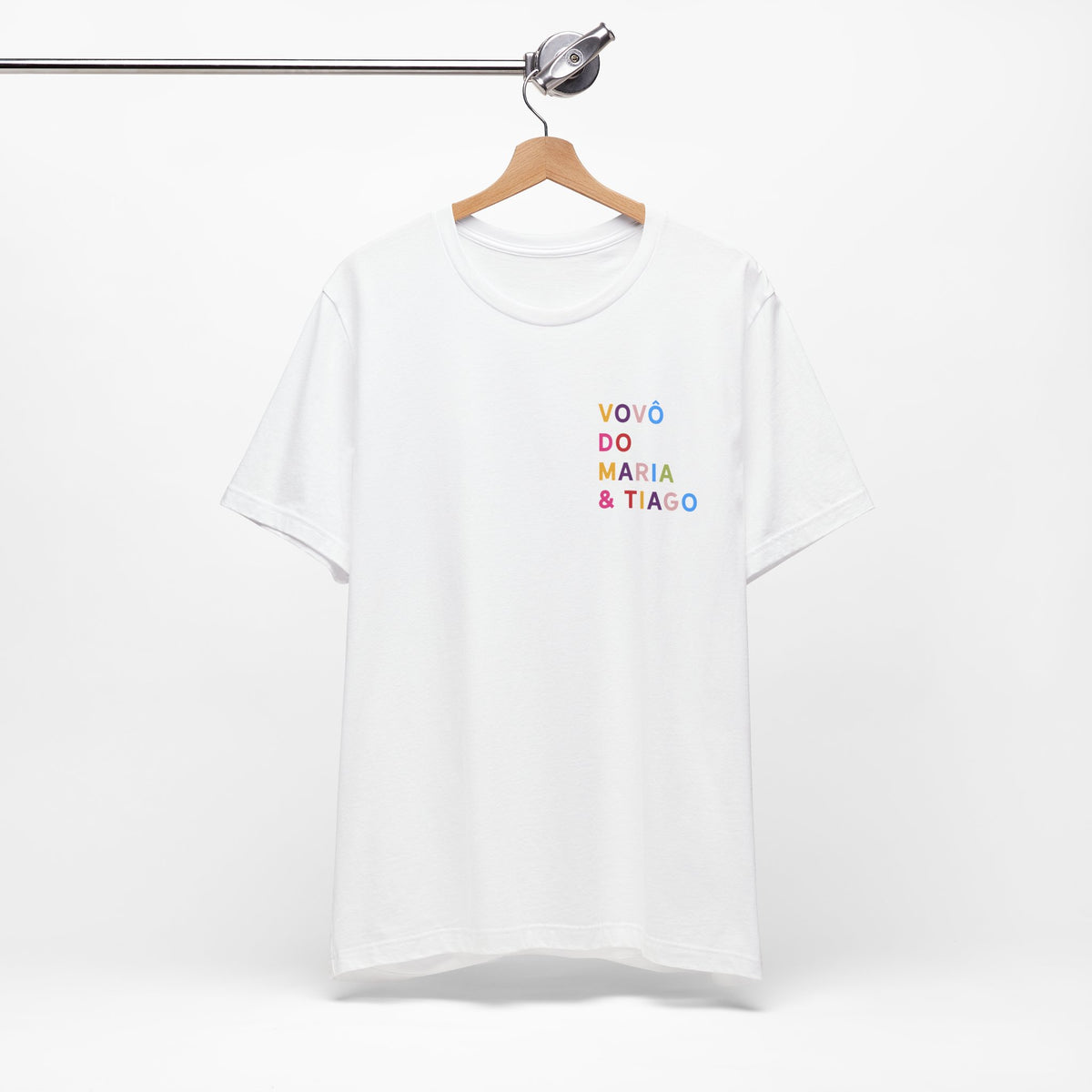 Camiseta Vovó de Nome Multicolorido
