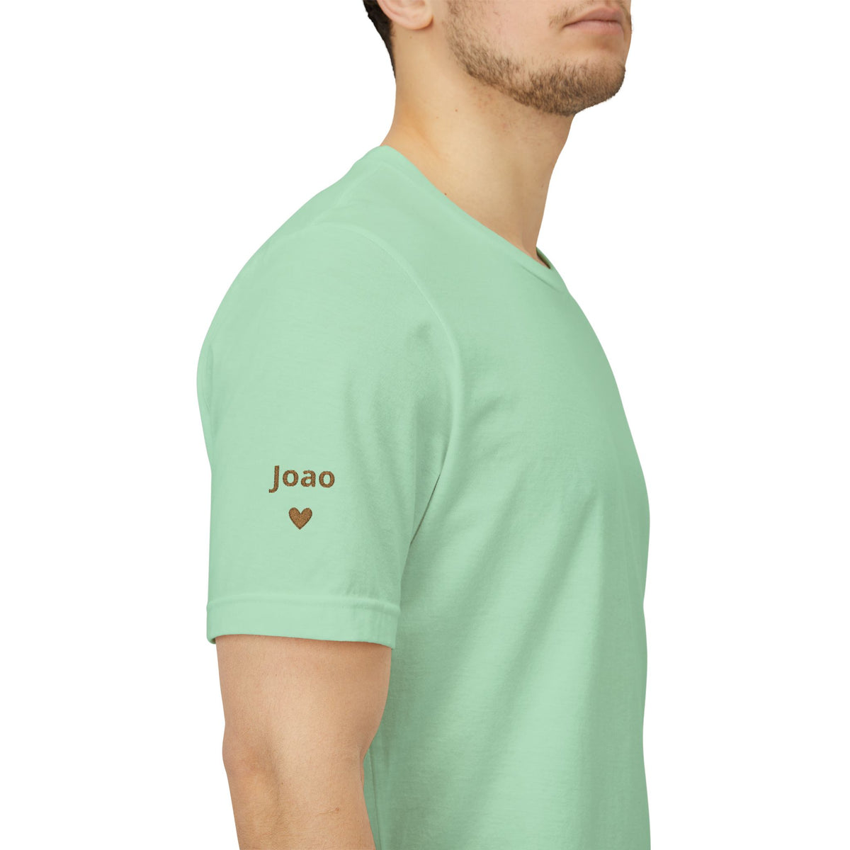 Camiseta Vovô com Data Bordada no Peito e Nomes na Manga