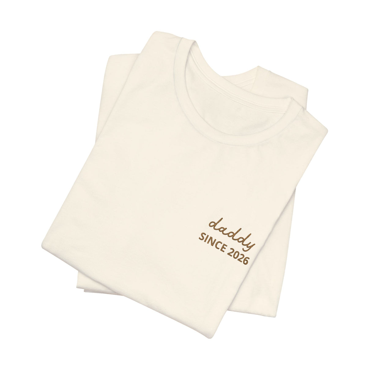 名入れ刺繍入りパーソナルTシャツ パパになって以来