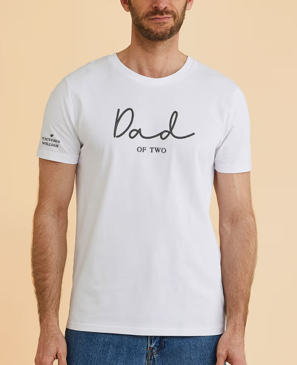 T-Shirt Dad and first names personalized